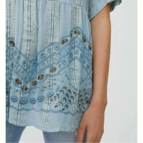 Anthropologie RAGA Rozelle Embroidered Tunic Small - Picture 4 of 10